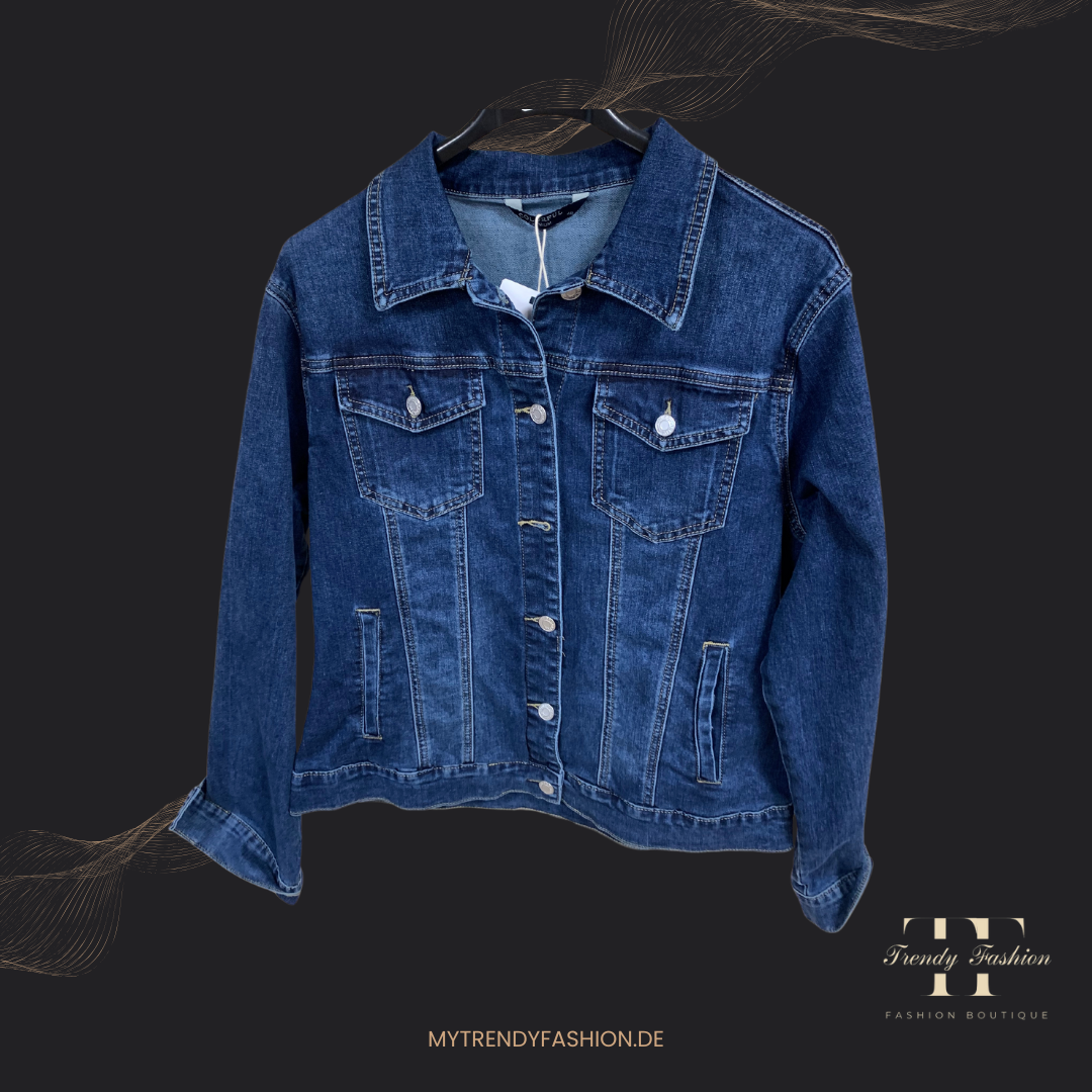 Jeansjacke - UNI Blau - Trendy Fashion