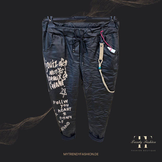 Lederimitat Joggpants - Trendy Fashion