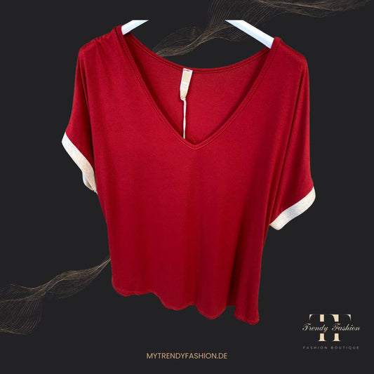 Shirt - Bordeaux - Trendy Fashion